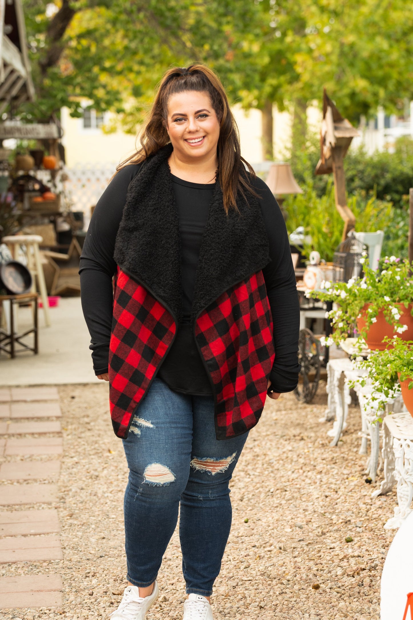 Plaid Forever Fleece Vest