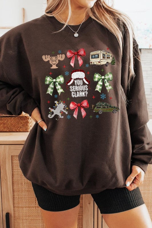 You Serious Clark Graphic Fleece Sweatshirts