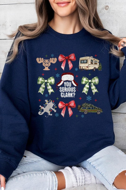 You Serious Clark Graphic Fleece Sweatshirts