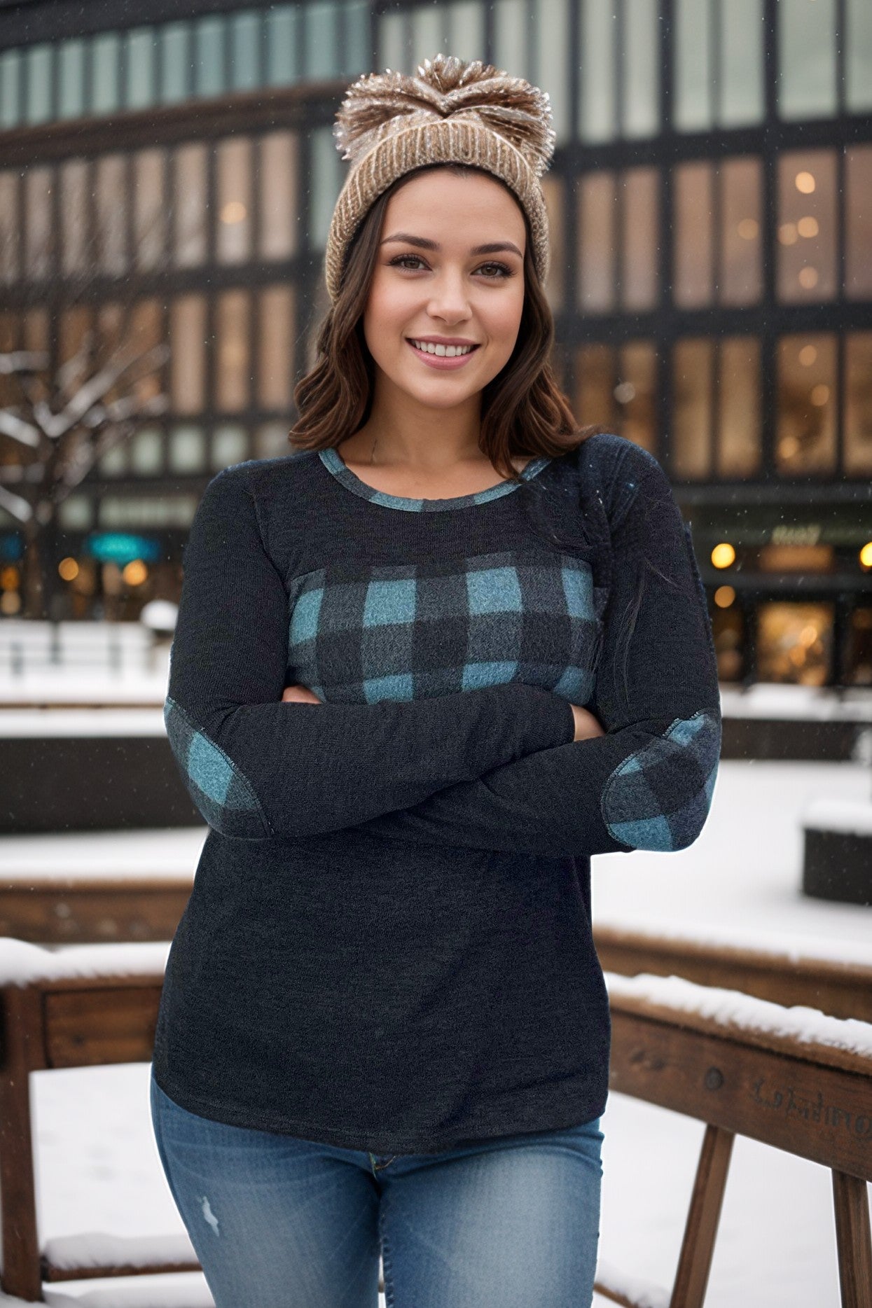 Balanced in Teal - Pullover