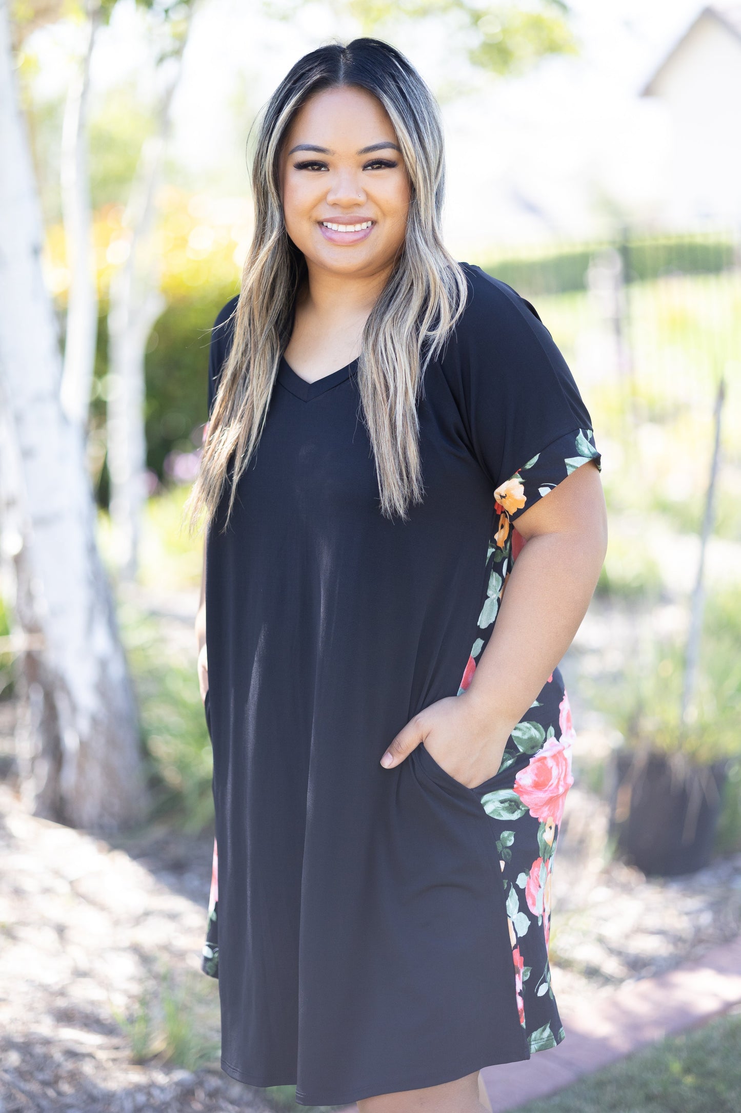 Double Take Short Sleeve Dress