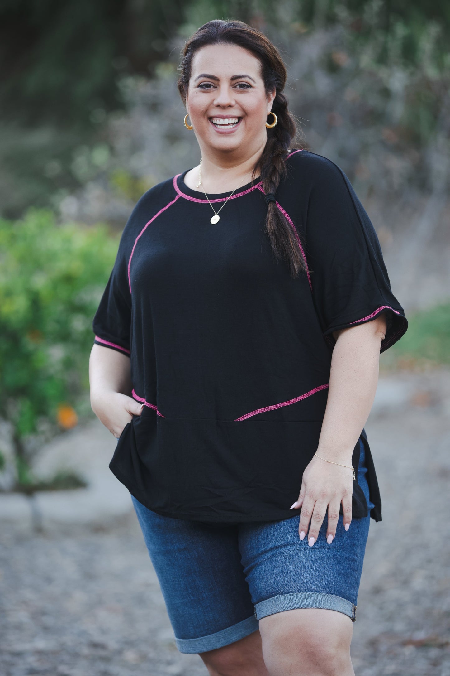 Touch of Neon Short Sleeve Tunic